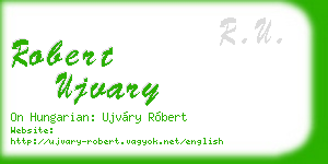 robert ujvary business card
